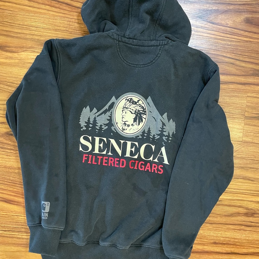 Carhartt 1/4 zip Seneca Cigars Native American pullover